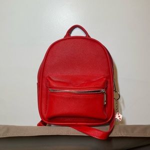 red mini backpack